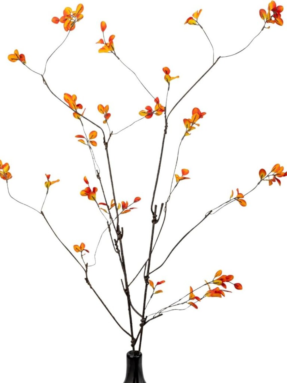 4pcs 47.5” Fall Faux Ficus Branches - Autumn Greenery for Home Decor